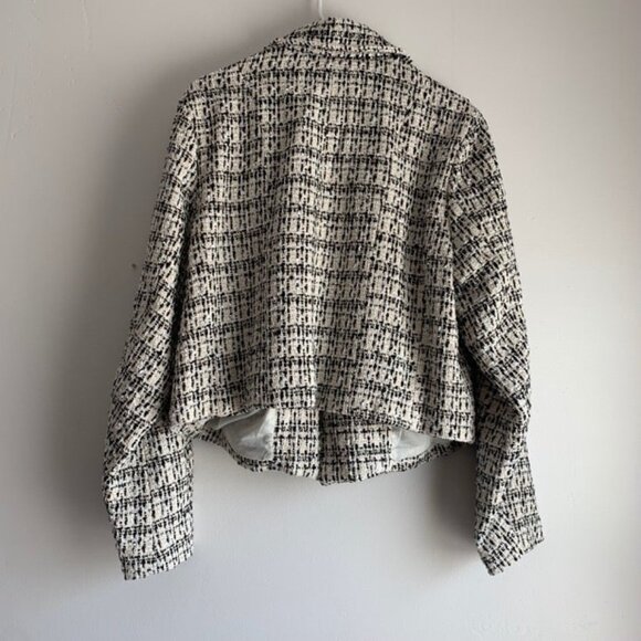 NWT JustFab Lurex Tweed Blazer Size 1X - Picture 2 of 7